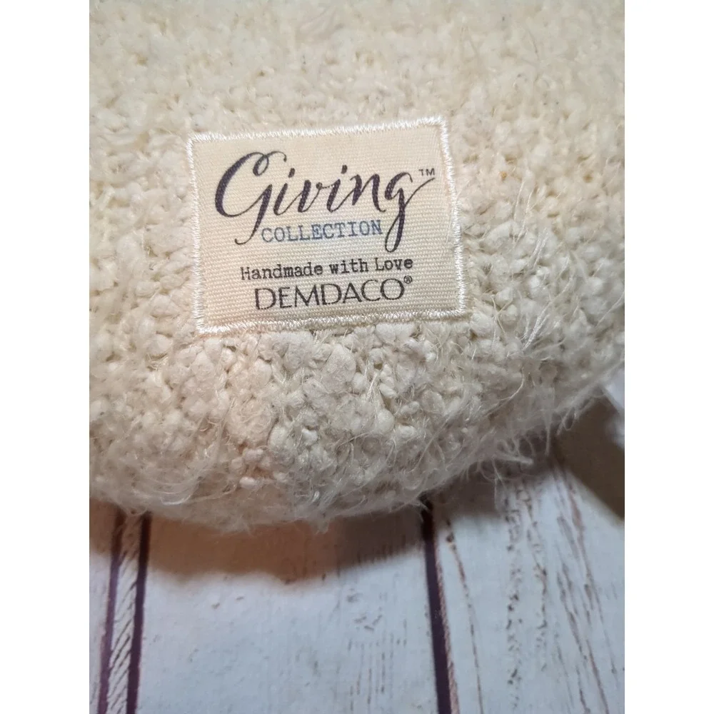 DEMDACO Giving Collection Giving‎ Heart Weighted Pillow Ivory